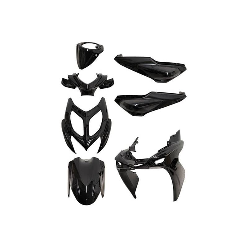 Kit carenados Yamaha Aerox 13- 7 Piezas - Negro brillo Kit carenados Yamaha Aerox 13- 7 Piezas - Negro brillo