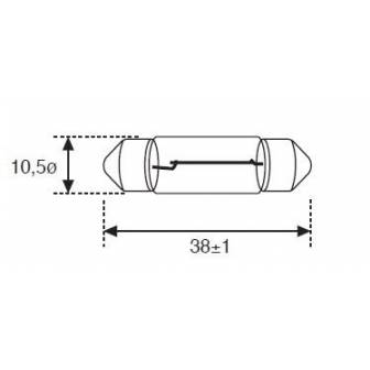 Lámpara Moto Amolux Plafonier 6v 5w Sv.5 157