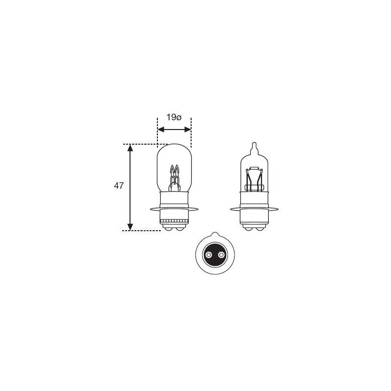 KIT 2 BOMBILLAS AMOLUX H4 LED 12V 13W HOMOLOGADAS