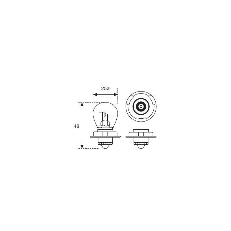 Lámpara Moto Amolux 12v 25w P26s 273