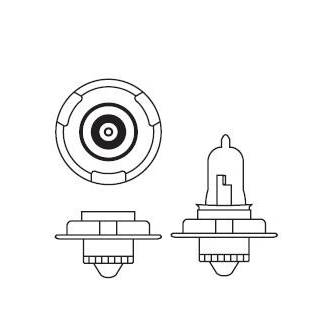 Lámpara Moto Amolux 12v 15w P26s Halogena 275h