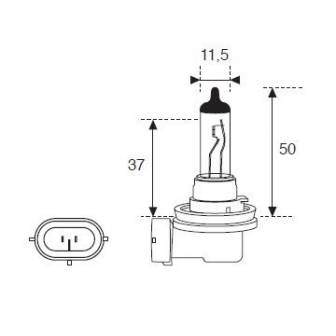 Lámpara Moto Amolux H-8 12v 35w Pgj19 50