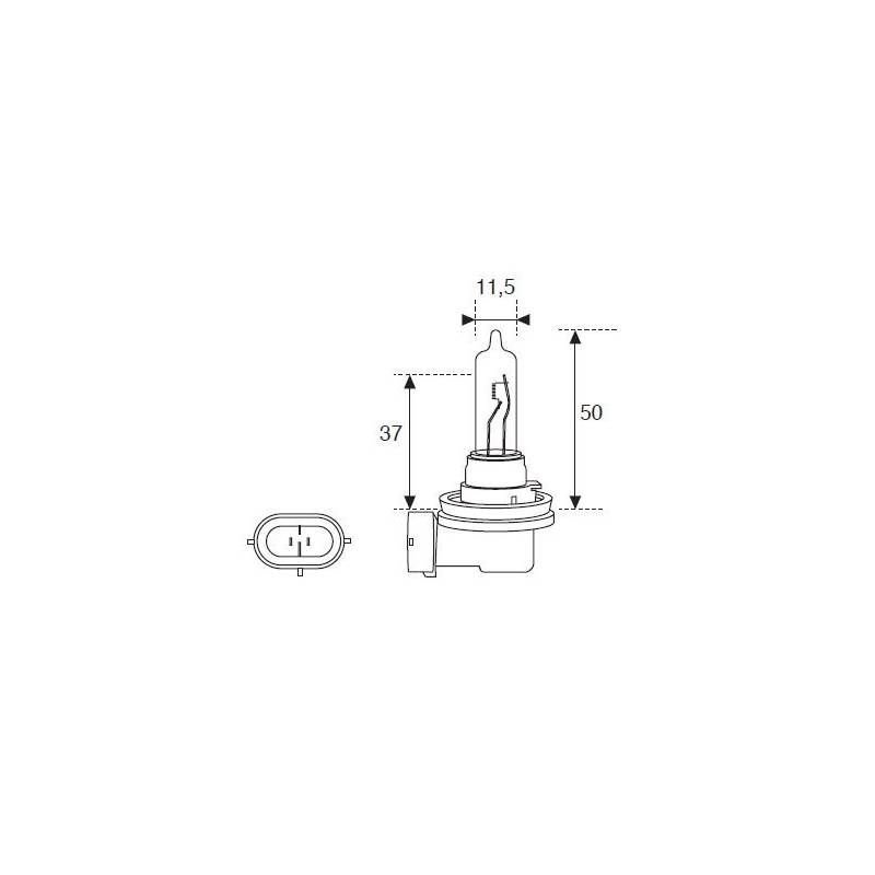 Lámpara Moto Amolux H-9 12v 65w Pgj19-5 51