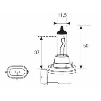 Lámpara Moto Amolux H-11 12v 55w 52