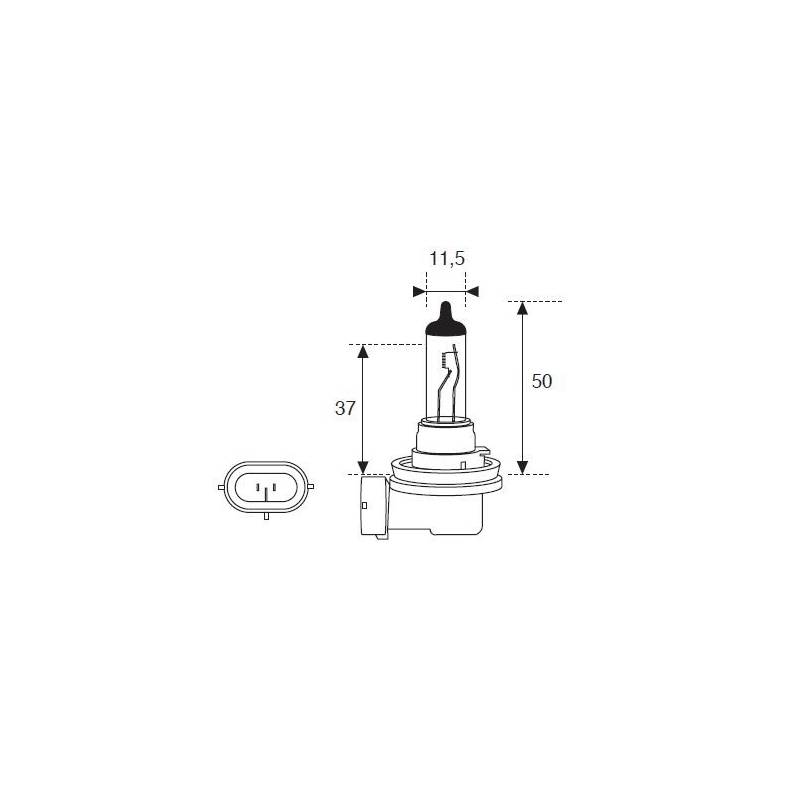 Lámpara Moto Amolux H-11 12v 55w 52