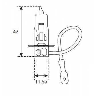 Lámpara Moto Amolux H-3 6v 55w Pk22s 691