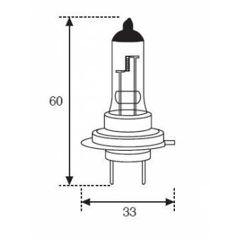 LAMPARA H7 XENON 12V 55W PX26D HOMOLOGACION E (2 UNIDADES)