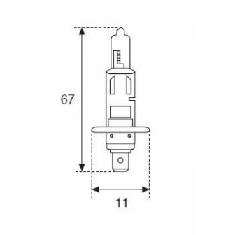 Lámpara Moto Amolux H-1 12v 55w P14.5s 788