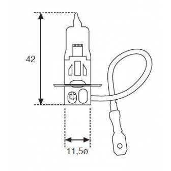 Lámpara Moto Amolux H-3 12v 55w Pk22s 788b