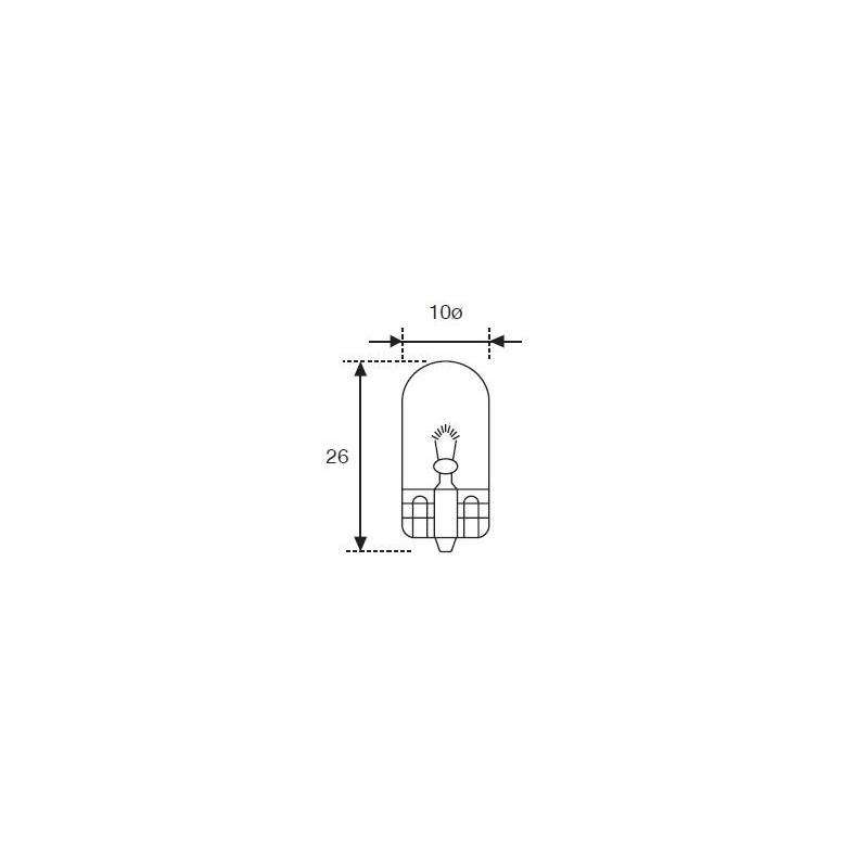 Lámpara Moto Amolux 12v 3w Cuna T-10 521