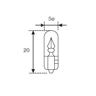 Lámpara Moto Amolux 12v 2w Cuna T-5 530