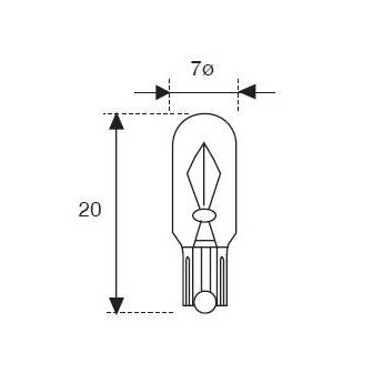 Lámpara Moto Amolux 12v 3w Cuna T-7 629