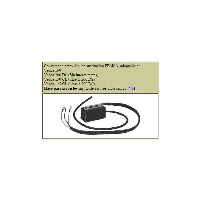 Bobina electronica LEVISTRONIC para VESPA 160-200