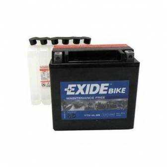 Batería EXIDE para moto modelo ETX14L-BS 12V 12AH