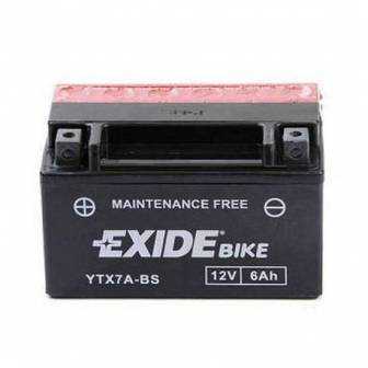 Batería EXIDE para moto modelo ETX7A-BS 12V 6Ah
