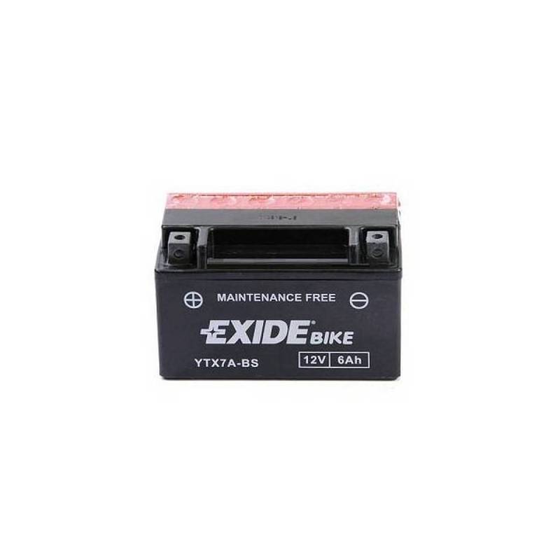 Batería EXIDE para moto modelo ETX7A-BS 12V 6Ah