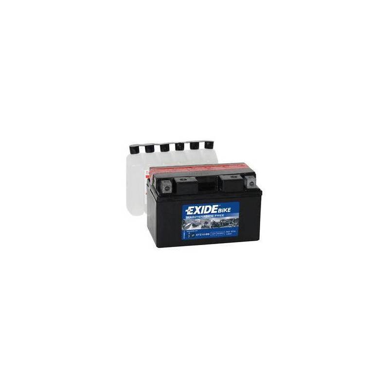 Batería EXIDE para moto modelo ETZ10S 12V 8.6Ah