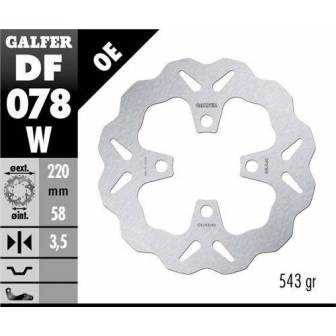 Disco Freno Wave Galfer Fijo 220x3,5mm Df078w