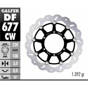 Disco Freno Wave Galfer Flotante 320x5mm Df677cw