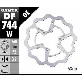 Disco Freno Wave Galfer Fijo 260x3,2mm Df744w