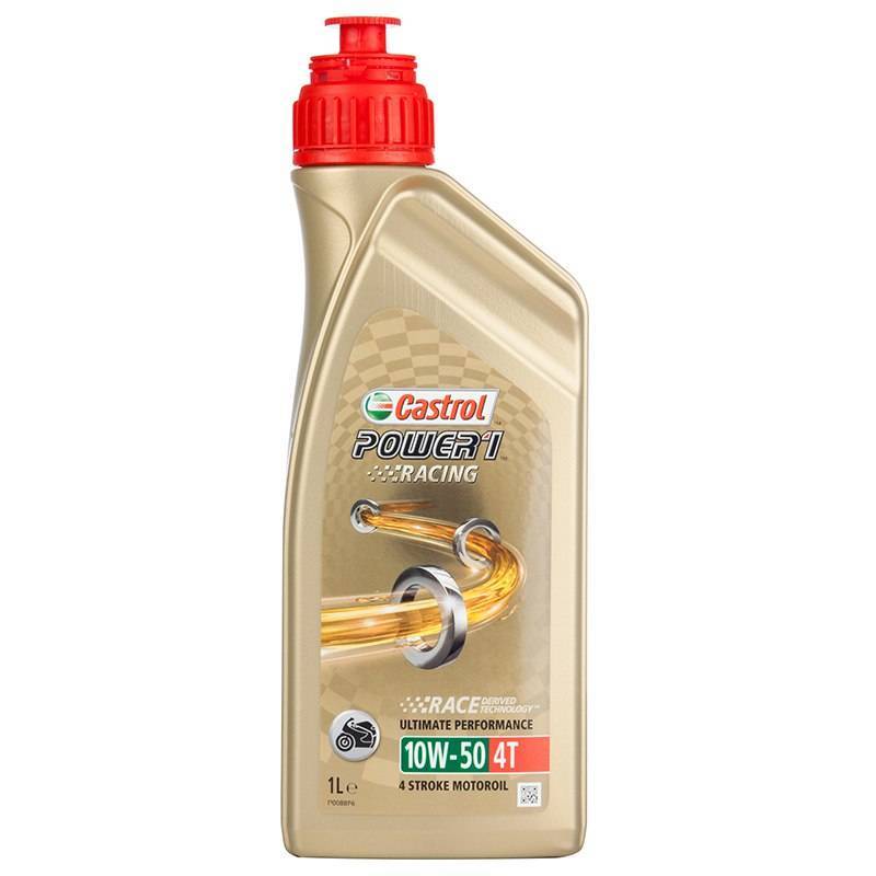 Aceite CASTROL moto POWER1 RACING 4T 10W50 1 LITRO