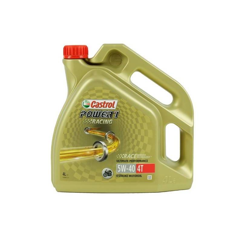 Aceite CASTROL moto POWER 1 4T RACING 5W40 4litros