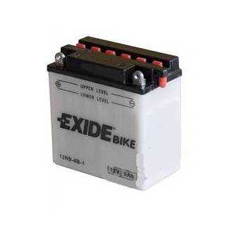 Batería EXIDE para moto modelo 12N9-4B-1 12V 9Ah