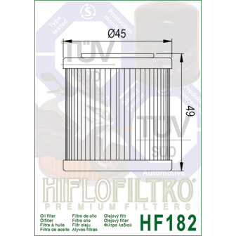 Filtro Aceite Hiflofiltro HF182