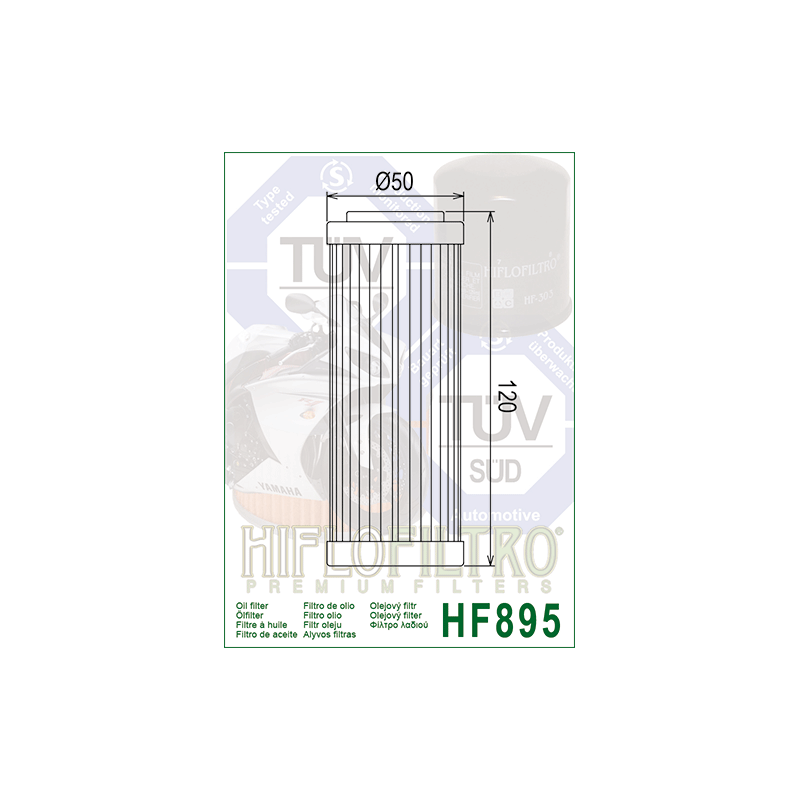 Filtro Aceite Hiflofiltro HF895