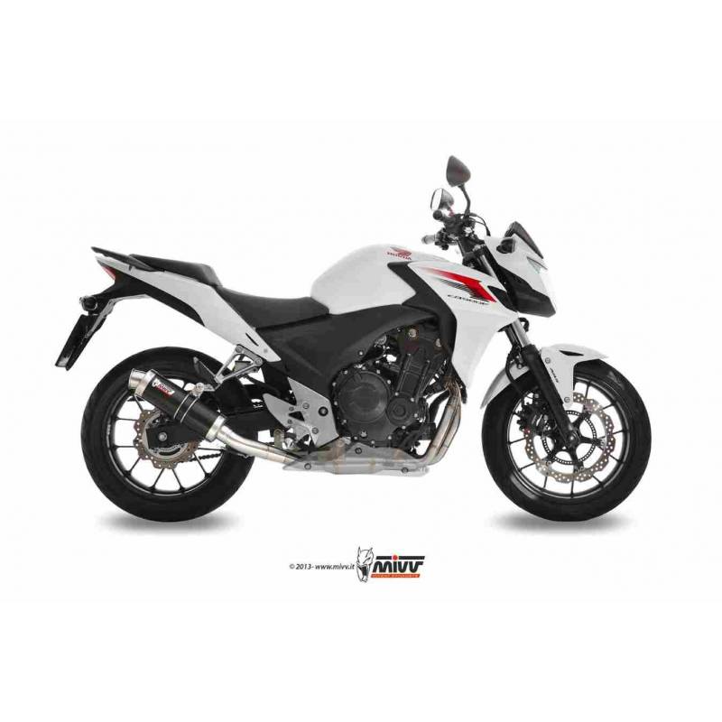 MIVV HONDA CB-CBR 500 F / X 13-15 GP STEEL BLACK H.051.LXB MIVV HONDA CB-CBR 500 F / X 13-15 GP STEEL BLACK H.051.LXB