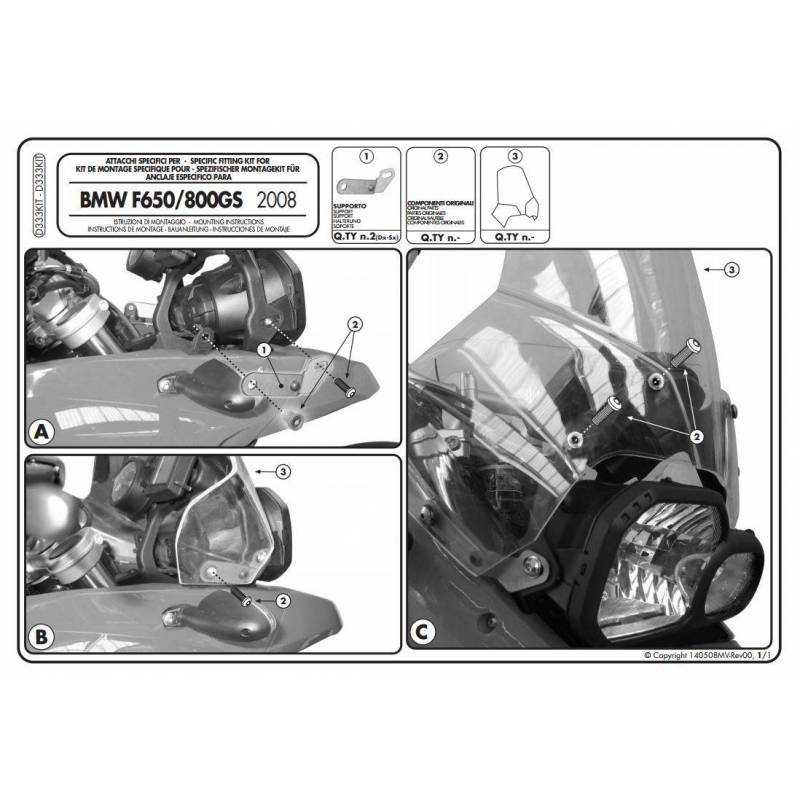 Kit Anclajes Givi Especifico Para 333dt