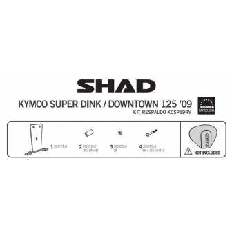 Fijacion respaldo SHAD KYMCO SUPER DINK 125/300 (09-15)