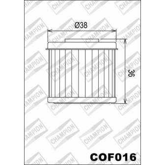 FILTRO DE ACEITE CHAMPION COF016