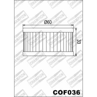 FILTRO DE ACEITE CHAMPION COF036