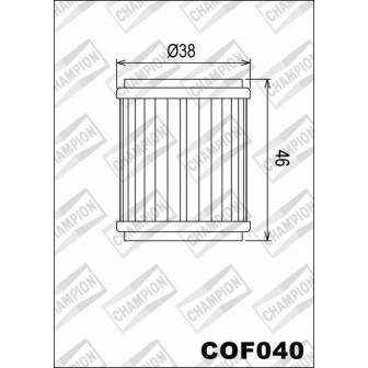 Filtro de aceite Champion COF040 (HF140)