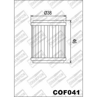 Filtro de aceite Champion COF041 (HF141)