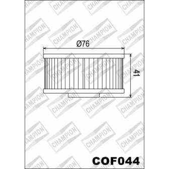 Filtro de aceite Champion COF044 (HF144)