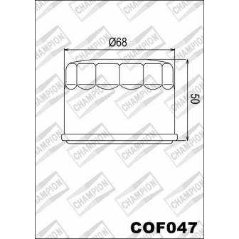 Filtro de aceite Champion COF047 (HF147)