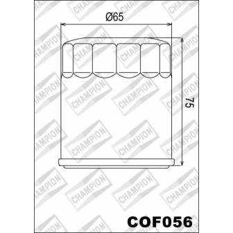 Filtro de aceite Champion COF056 (HF156)