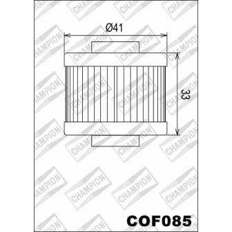 Filtro de aceite Champion COF085 (HF185)