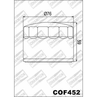 FILTRO DE ACEITE CHAMPION COF452