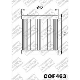 Filtro de aceite Champion COF463 (HF563)