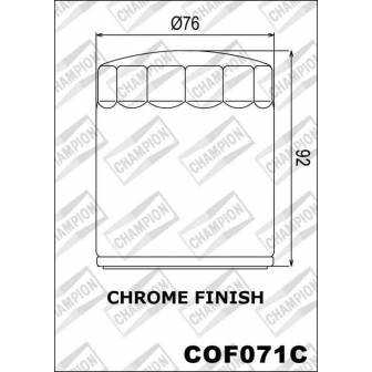 Filtro de aceite Champion COF071C Cromado