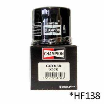 Filtro de aceite Champion COF038 (HF138)