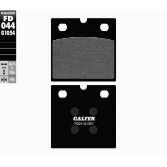 PASTILLAS FRENO GALFER FD044-G1054 (SEMI-METÁLICAS)