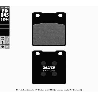 PASTILLAS FRENO GALFER FD045-G1054 (SEMI-METÁLICAS)
