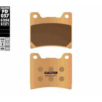 PASTILLAS FRENO GALFER FD057-G1371 MOTO (SINTERIZADO) TRASERAS
