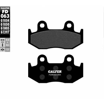 PASTILLAS FRENO GALFER FD063-G1054 (SEMI-METÁLICAS)