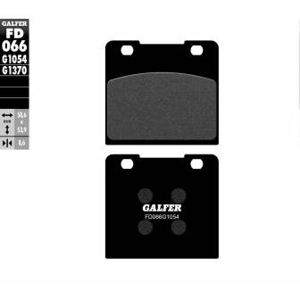 PASTILLAS FRENO GALFER FD066-G1054 (SEMI-METÁLICAS)