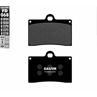 PASTILLAS FRENO GALFER FD068-G1054 (SEMI-METÁLICAS)